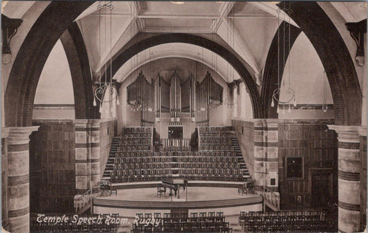 Warwickshire Postcard: Temple Speech Room, Rugby   XT1667