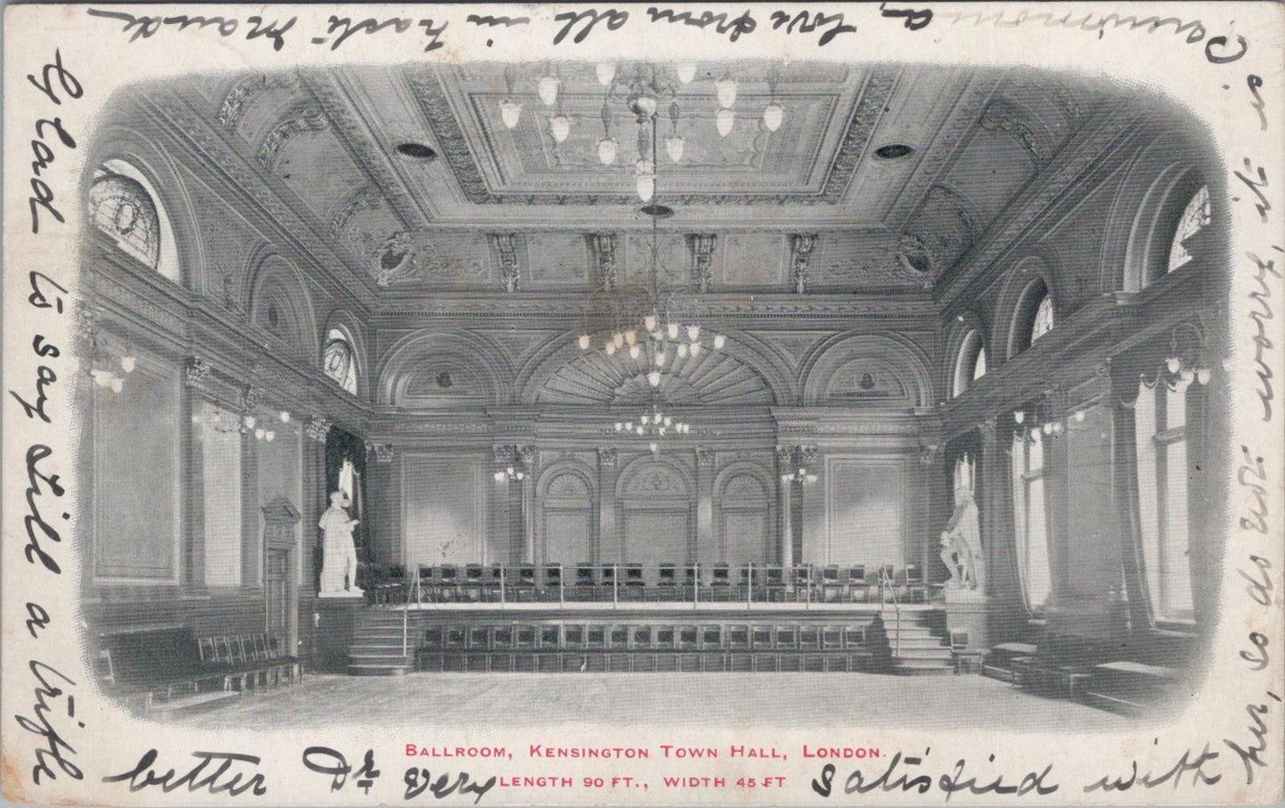 London Postcard: Ballroom, Kensington Town Hall, High Street XT1679