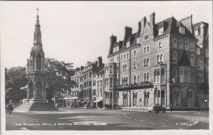 Oxfordshire Postcard: The Randolph Hotel & Martyrs Memorial, Oxford XT1706