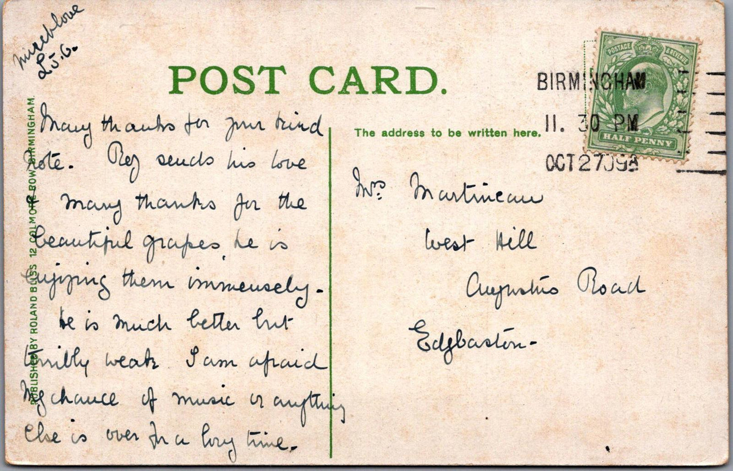 Warwickshire Postcard: Old Square Birmingham, Newburys Store XT1723