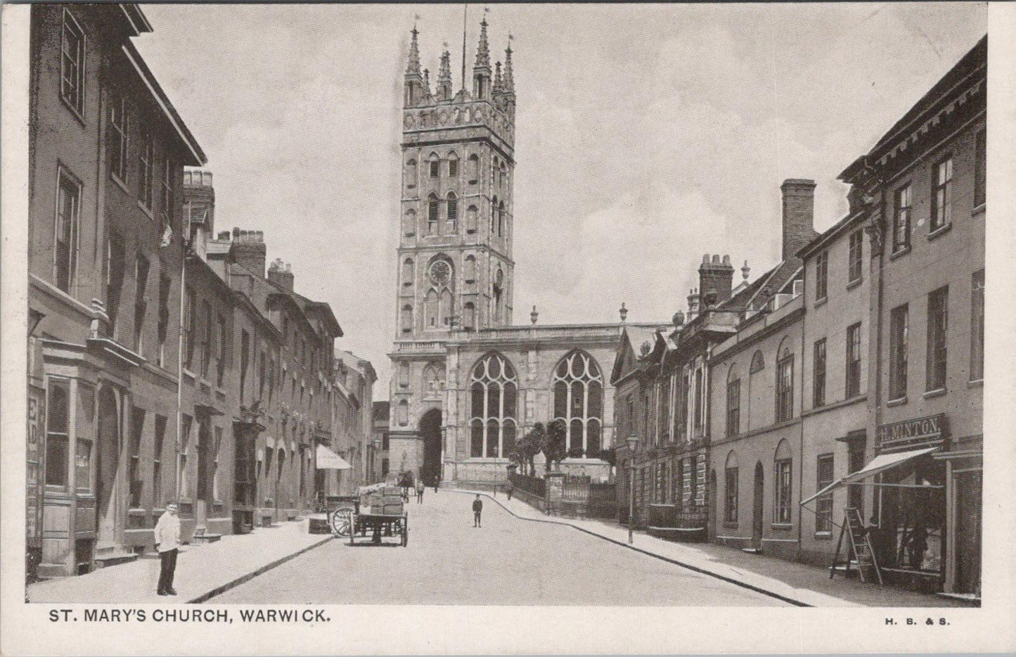 Warwickshire Postcard: St Mary's Church, Church Street, Warwick XT1724