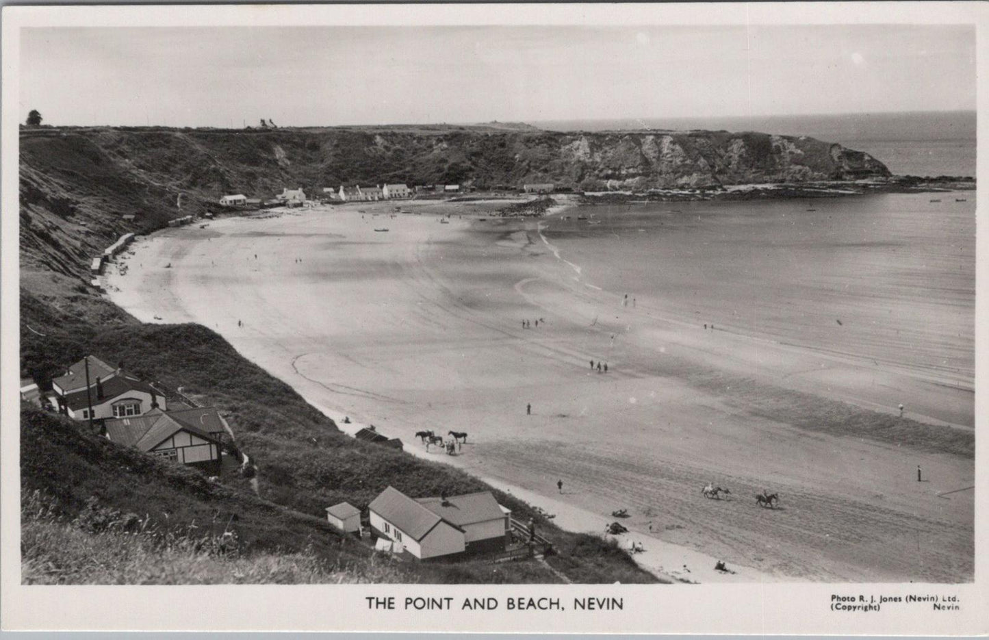 Wales Postcard: The Point And Beach, Nevin, Caernarvonshire  XT1728