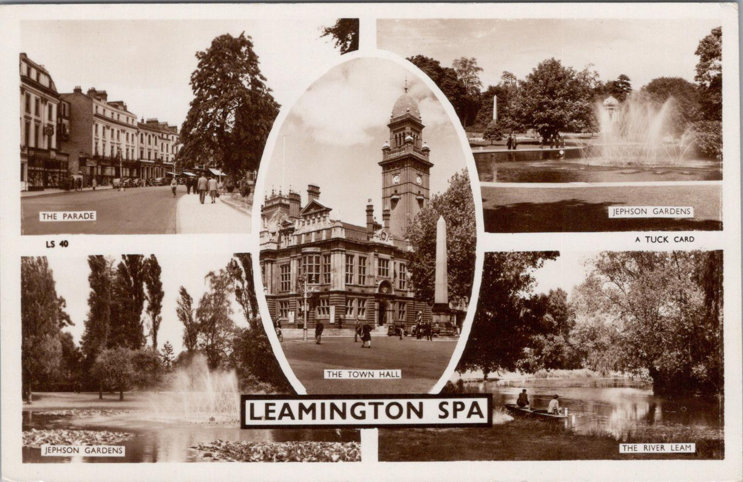 Warwickshire Postcard: Royal Leamington Spa Multi-View XT1730