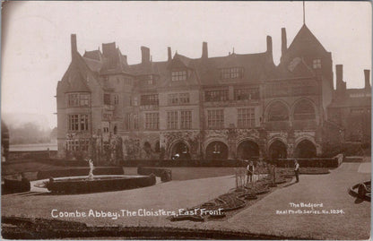 Warwickshire Postcard: Coombe Abbey Cloisters & East Front, Bedford XT1734