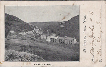 Wales Postcard: Llangranog Village, Cardiganshire, Early 1900s XT1748