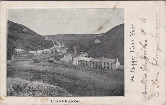 Wales Postcard: Llangranog Village, Cardiganshire, Early 1900s XT1748