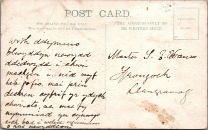 Wales Postcard: Llangranog Village, Cardiganshire, Early 1900s XT1748