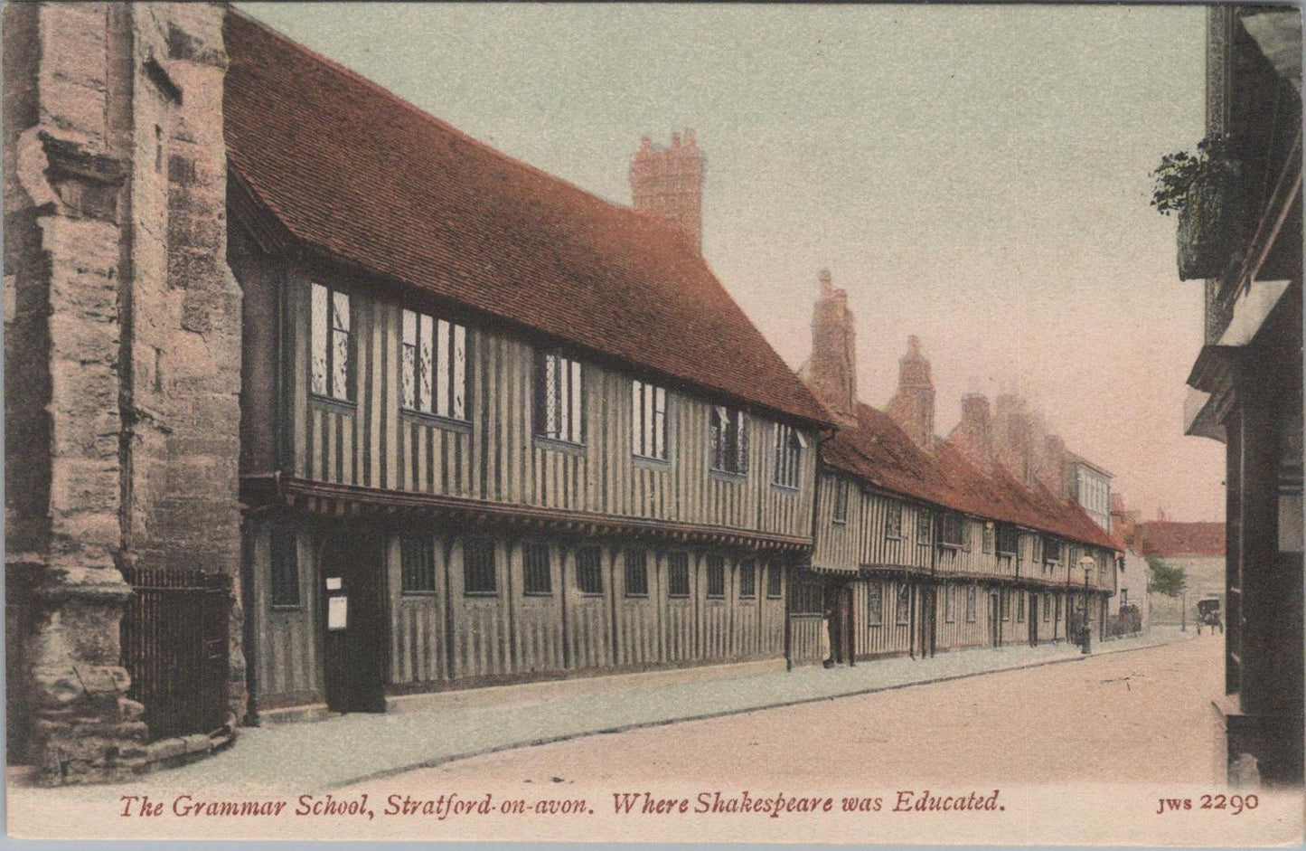 Warwickshire Postcard: The Grammar School, Stratford-on-Avon  XT1752