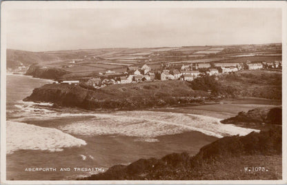 Wales Postcard: Aberporth and Tresaith, Cardiganshire, c.1950s  XT1755