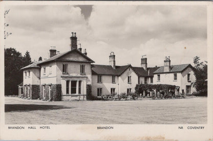 Warwickshire Postcard: Brandon Hall Hotel, Brandon, Real Photo, c.1950s XT1756