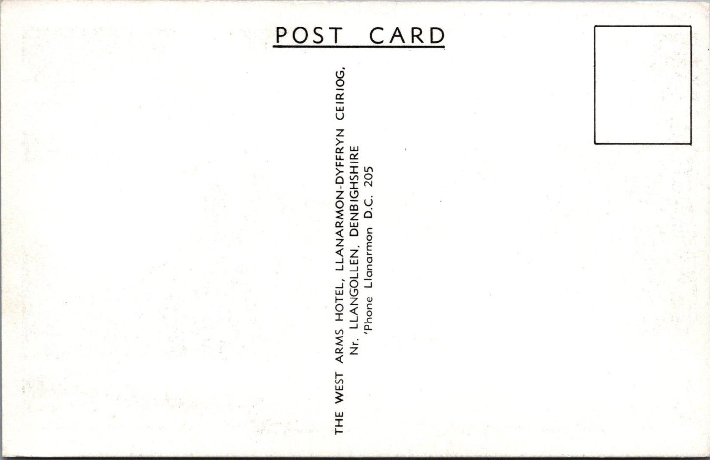 Wales Postcard:The West Arms, Llanarmon Dyffryn Ceiriog, Art by Boulstone XT1758