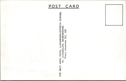 Wales Postcard:The West Arms, Llanarmon Dyffryn Ceiriog, Art by Boulstone XT1758