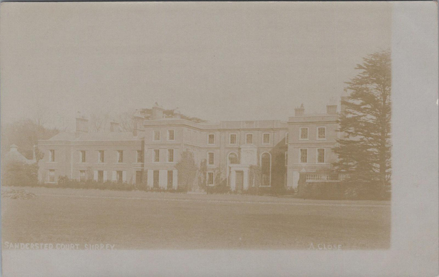 Surrey Postcard: Sanderstead Court, Largely Demolished in 1958 - XT1763