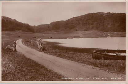 Scotland Postcard: Serpents Mound and Loch Nell, Kilmore, c.1930s XT1764