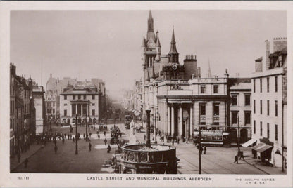 Scotland postcard: Castle Street and Municipal Buildings, Aberdeen  XT1782