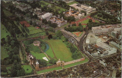 Wales postcard: Aerial View of Cardiff, Glamorgan, 1970s  XT1786
