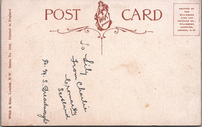 Scotland Postcard: Wi' Kind Thochts,MacQueen Tartan, Inverness-shire   XT1801