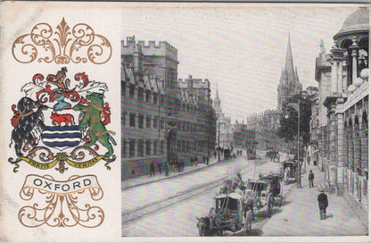 Oxfordshire Postcard: High Street, Oxford. University College Scene XT1817