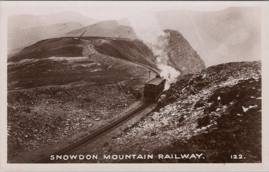 Wales Postcard: Snowdon Mountain Railway, Caernarvonshire, Steam Train XT1819