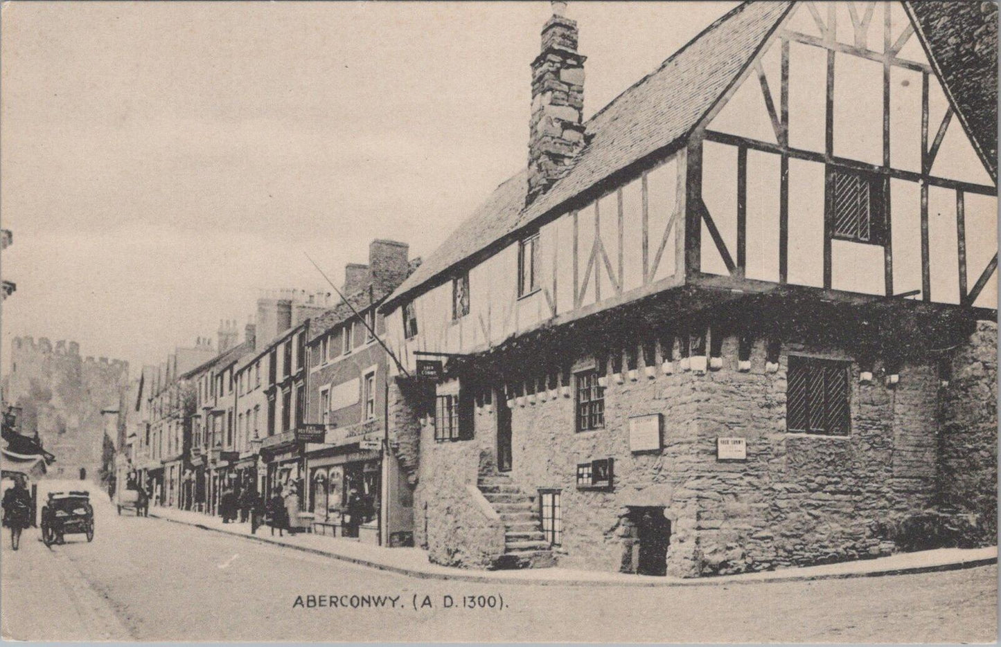 Wales Postcard: Aberconwy, Conwy, Caernarvonshire. Timbered Merchant House XT18