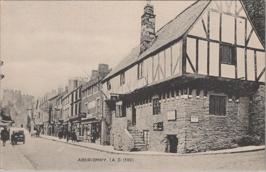 Wales Postcard: Aberconwy, Conwy, Caernarvonshire. Timbered Merchant House XT18