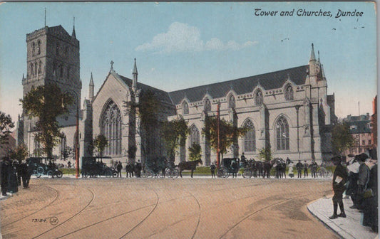 Scotland Postcard: Tower and Churches, Dundee, Angus  XT1826