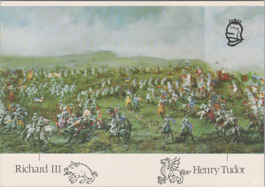 Leicestershire Postcard: The Battle Of Bosworth Field. Ambion Hill Model XT1860