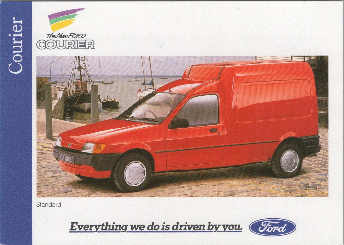 Transport Postcard: The New Ford Courier Van. Standard Model Scene XT1872