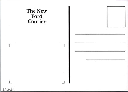 Transport Postcard: The New Ford Courier Van. Standard Model Scene XT1872