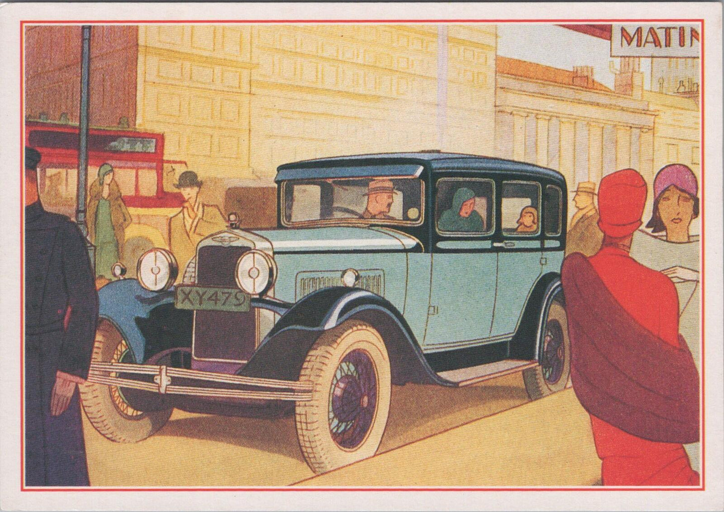 Vintage Car Postcard - 1923 Austin Seven Chummy, British Motor Heritage XT1875