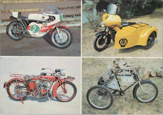 Hampshire Postcard: Motor Cycle Gallery, Beaulieu. Vintage Bikes Display XT1877