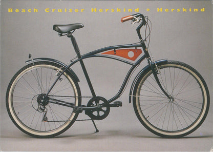 Transport Postcard: Beach Cruiser Herskind + Herskind. Blue Bicycle Scene XT1880