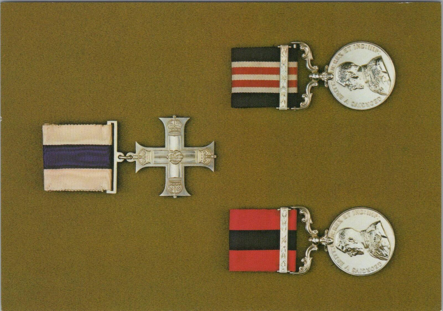 Military Postcard: Gallantry Awards, Military Cross, DCM & Military Medal XT1890