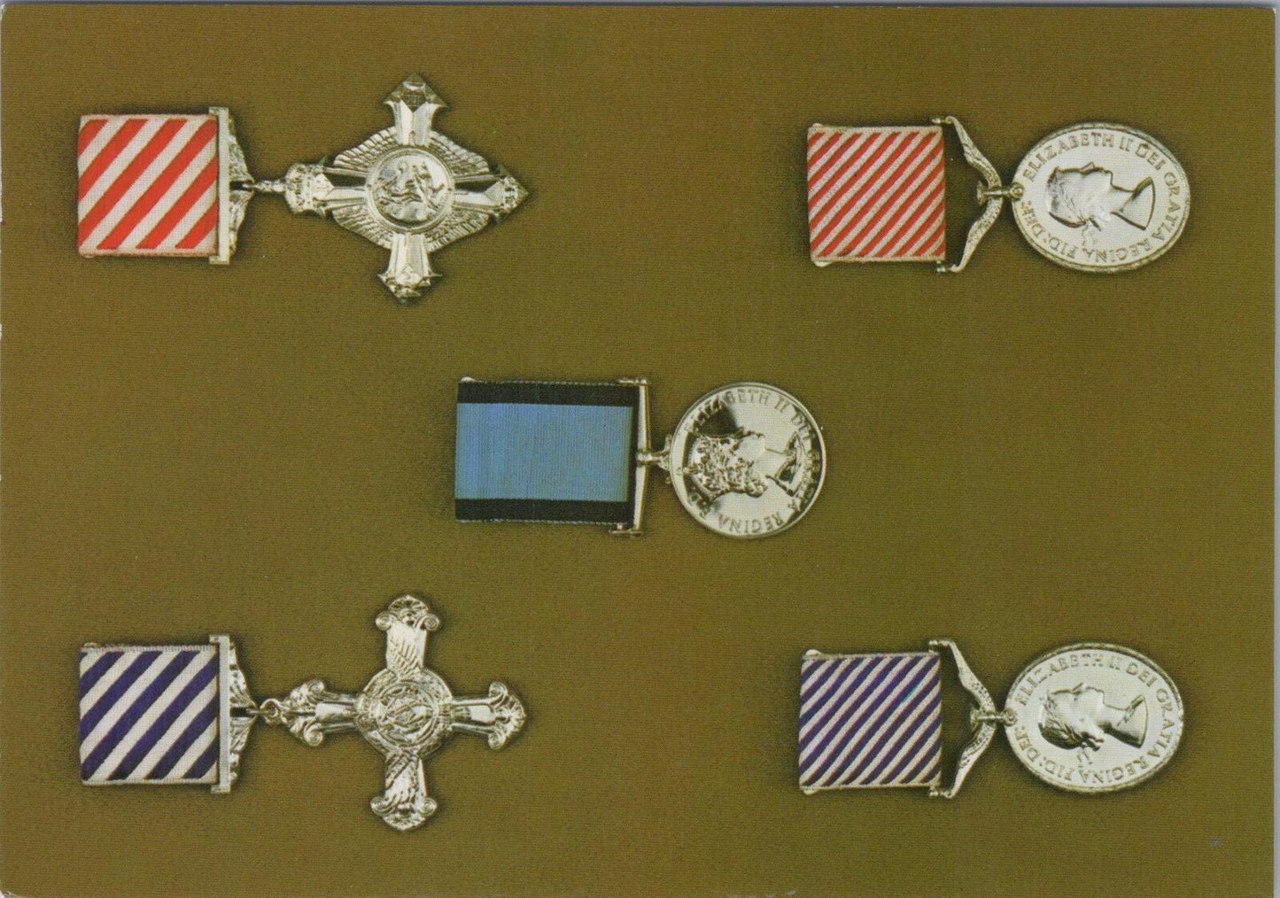 Military Postcard: Awards for Gallantry (Flying services) Medals XT1893