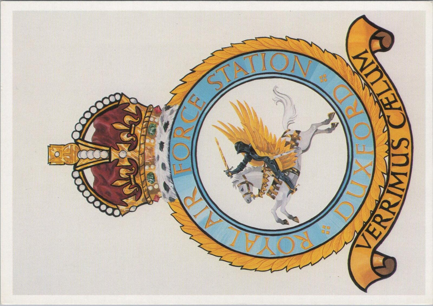 Military Postcard: The Duxford Crest We Sweep The Sky Imperial War Museum XT1895