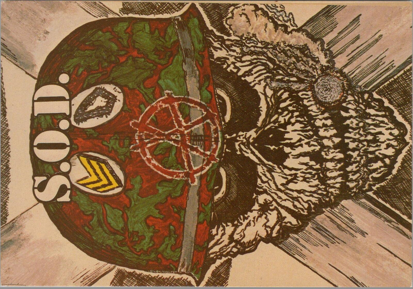 Music Postcard:S.O.D.Stormtroopers of Death Sargent D Speak English or... XT1897