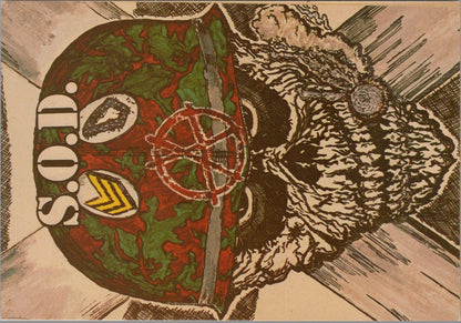 Music Postcard:S.O.D.Stormtroopers of Death Sargent D Speak English or... XT1897