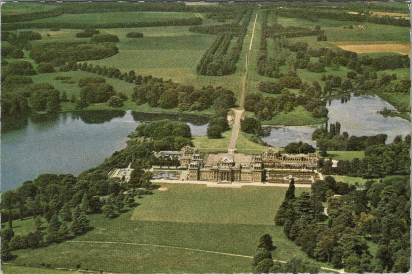 Oxfordshire Postcard: Aerial View Blenheim Palace Looking North XT1900