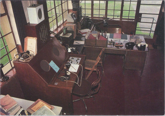 Yorkshire Postcard: Interior of Flying Control Tower at Elvington Airfield XT1911