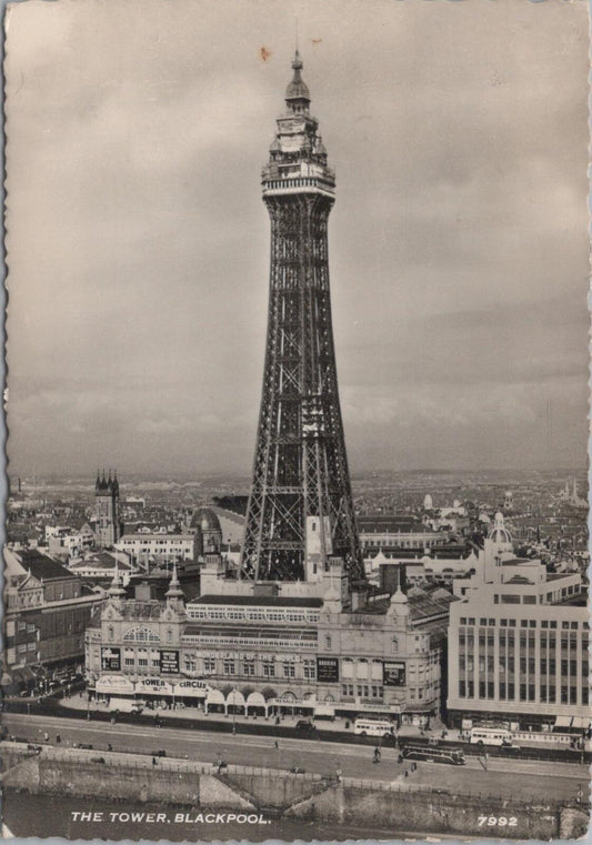 Lancashire Postcard: Blackpool, The Tower Aero Pictorial Aerial Photo XT2447