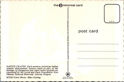 America Postcard - Native Crafts, American Indian Women, Oregon RR23318