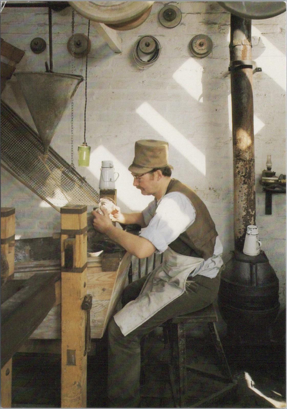 Occupations Postcard - Glass Cutter at The Black Country Museum RR23319