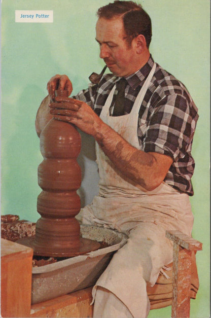 Occupations Postcard - Jersey Potter, A Potter at Work  RR23330