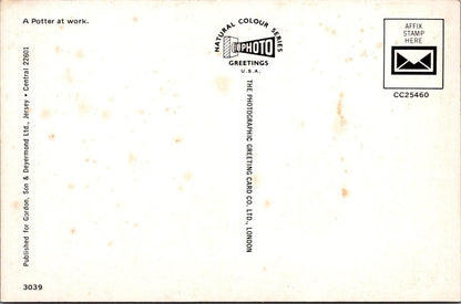 Occupations Postcard - Jersey Potter, A Potter at Work  RR23330