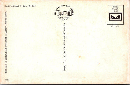 Occupations Postcard - Hand Painting at The Jersey Pottery  RR23331
