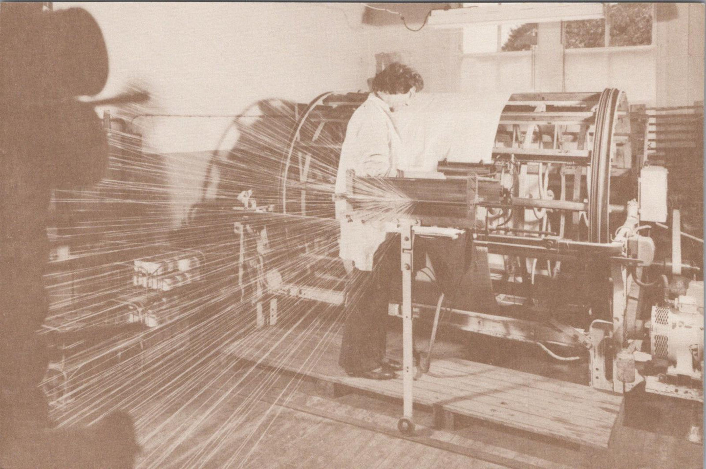 Occupations Postcard-Sectional Warping,Castle Hedingham Handloom Weavers RR23336