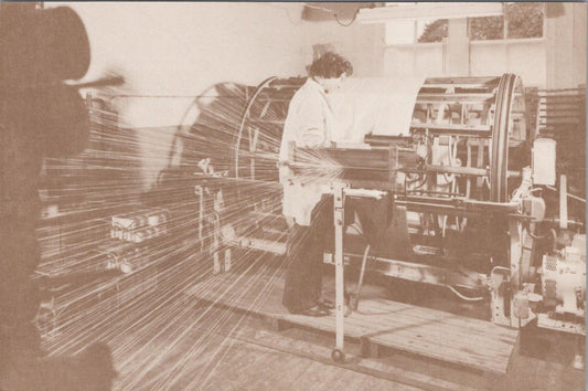 Occupations Postcard-Sectional Warping,Castle Hedingham Handloom Weavers RR23336