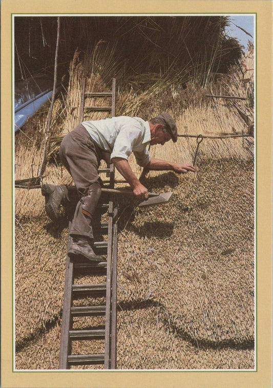 Occupations Postcard - Traditional Crafts, The Thatcher  RR23340