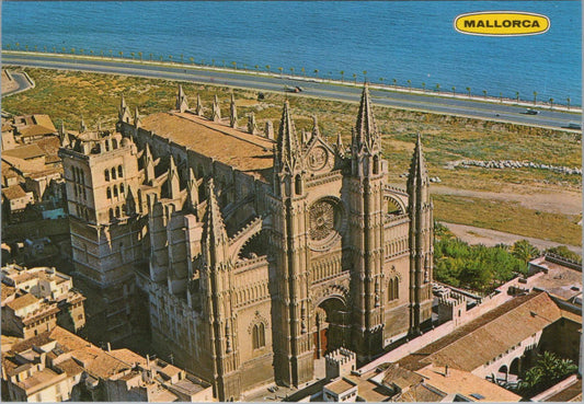 Spain Postcard - Aerial View of The Cathedral, Palma, Mallorca RR23342