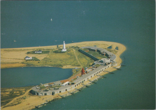 Hampshire Postcard - Aerial View of Hurst Castle  RR23357